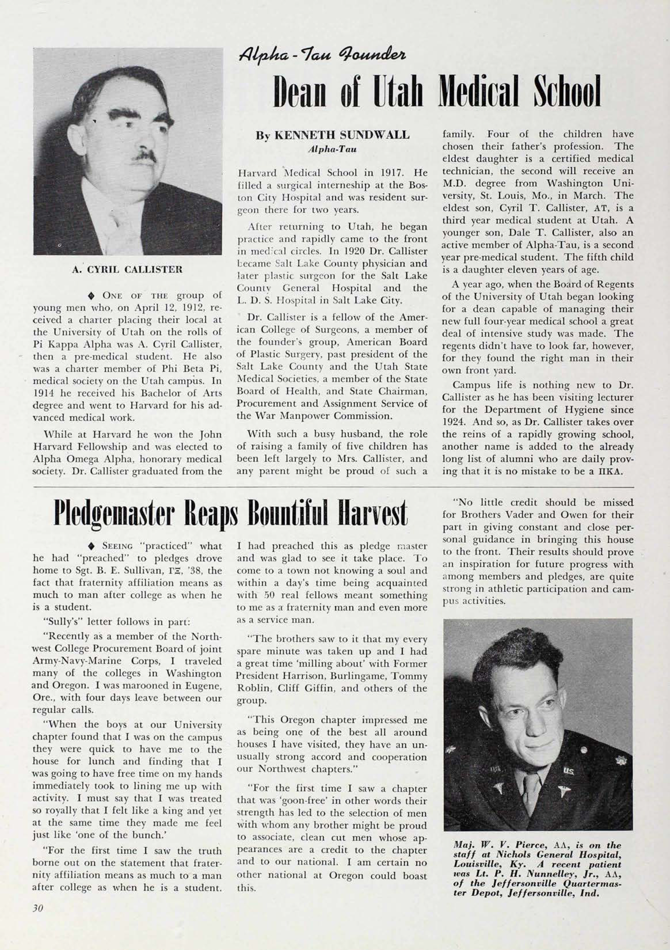 Pledgemaster Reaps Bountiful Harvest